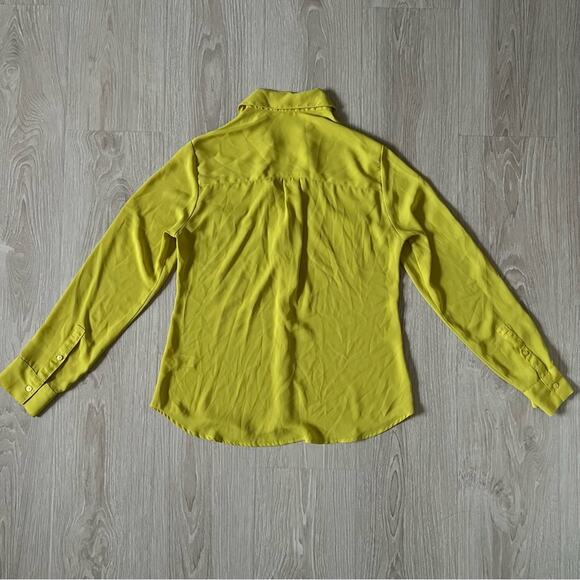 Express chiffon long sleeve button down blouse - Picture 2 of 7